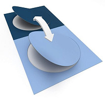 Forbo Allura Material 63580DR7 denim circle фото 3 | FLOORDEALER